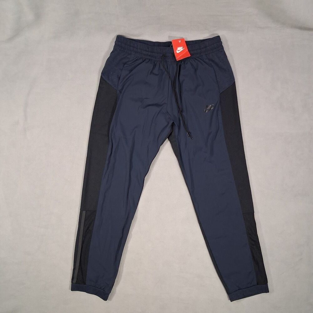 NWT Nike Women’s Jogger Pants Size Large Athletic Lightweight Blue Black
